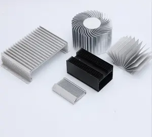 Anodized aluminum radiator heating 50-95w 140 mm custom aluminium extrusion extruder cob pin cold forged custom heatsink