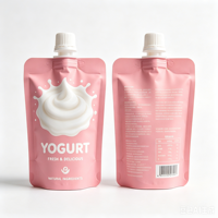 Op maat gemaakte gravure bedrukte logo's, vochtbestendig, milieuvriendelijk gelamineerd materiaal, geschikt voor babyvoeding, melk, yoghurt, wodka, sap en bier.