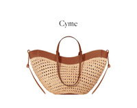 Sac à main unisexe JSQ Polen 2026, nouveau modèle transfrontalier, en polyester tressé ajouré, tendance, décontracté, simple, grande capacité, fermeture magnétique