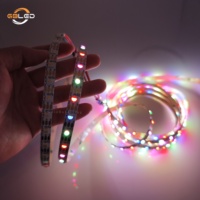 Bande LED SK6812 RGBW SMD5050 5V 60 LED/m adressable, étanche IP67, éclairage extérieur de Noël et de jardin, CE RoHS