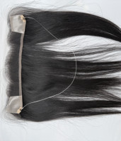 Rambut sambung HD Lace Frontal dengan garis rambut alami, rambut asli, wig HD Lace