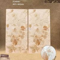 Carreaux muraux neufs de style rétro français 400*800, motif en relief artisanal, pour salle de bain et cuisine, divers designs et couleurs