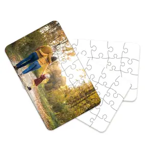 Factory Custom Paper 10set 24pcs Cardboard Heat Press Transfer Paper Puzzle Sublimation Blank Jigsaw Puzzle