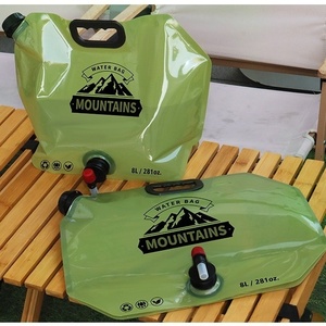 Nouvelle poche à eau portable de 8 L pour <span class=keywords><strong>camping</strong></span> et pique-nique en extérieur, grande capacité, avec robinet, pliable pour voyage en voiture - Product Image 3