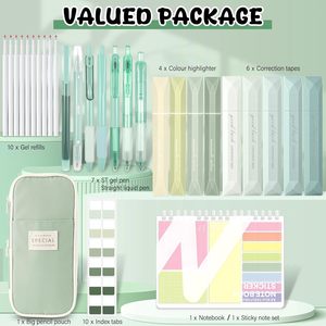 Портативный набор для аннотации книг (40 шт.) с пеналом и закладками для изучения Библии, студенческие канцелярские принадлежности - Product Image 2