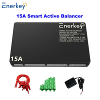 Enerkey 15A Smart Active Balancer 2S ~ 24S Lifepo4 / Lipo/ LTO Batería Ecualización de energía Aplicación de conectividad
