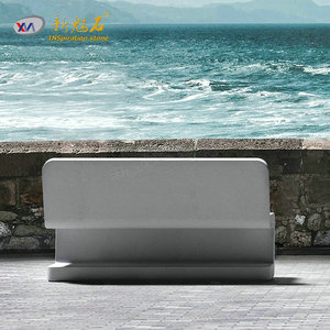 Nuevos Materiales de Construcción de Piedra, Banco de Hormigón Prefabricado para Exteriores XMS006, Alto Rendimiento, Resistente a la Corrosión, para Uso Municipal y Paisajístico - Product Image 3