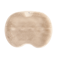Tapis de massage multifonctionnel pour les pieds en TPE pour salle de bain, avec fonction de massage dorsal relaxant et coussinet de pied en caoutchouc antidérapant à motif solide