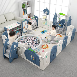 Parc pour bébé pliable de luxe Baby Trend, clôture en plastique pour adultes, grande taille, pour intérieur, avec fonctions de sécurité - Product Image 1