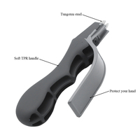 Draagbare 5 inch Tungsten messenslijper met zacht TPR handvat voor buitenjachtmes, mini buitenmessenslijper, handgereedschap