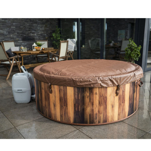 Meilleures ventes, <span class=keywords><strong>spa</strong></span> <span class=keywords><strong>gonflable</strong></span> rond moderne pour 2 à 6 personnes, <span class=keywords><strong>spa</strong></span> à bulles portable pour l'extérieur avec filtre et couverture - Product Image 1