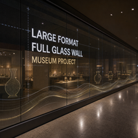 Pantalla LED Transparente de Gran Formato para Museos, Proyectos de Mamparas de Vidrio y Exhibiciones en Paredes de Vidrio