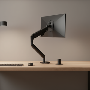 D0100HADUWA แขนยึดจอภาพแบบ USB เดี่ยว ตัวยึดโต๊ะแบบ C-Clamp Grommet VESA 75/100 มม. 13 35 นิ้ว สีดำ อลูมิเนียมอัลลอย - Product Image 2