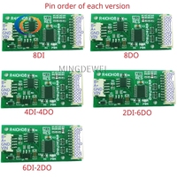 8ch DC 5-24V RS485 Módulo de DI-DO multifuncional Digital NPN PNP Entrada Salida Modbus RTU PLC Placa de expansión IO remota