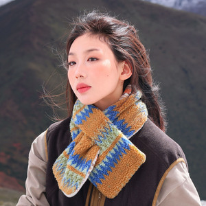 Ethnic Solid <b>Scarf</b> Fleece 220g 90cm Winter Unisex Warm <b>Neck</b> Wrap - Product Image 1