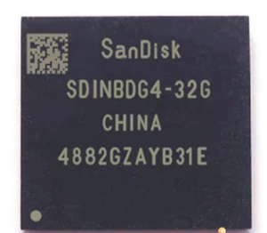 SDINBDG4-16G iNAND 7250 <b>16GB</b> eMMC 5.1 HS400 Industrial MLC BGA 153 2.7V 3.6V - Product Image 4