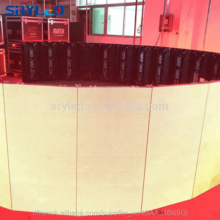 SRY Outdoor Rental P4.81 High Resolution Curve Led Screen 360 Degree Led Display Screen