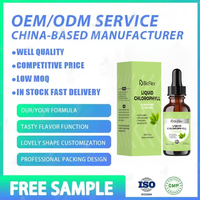 Vente en gros OEM Marque privée 59 ml Gouttes liquides d'extrait de chlorophylle de menthe Splina naturel végétalien original pour la détoxification et le nettoyage
