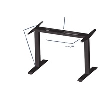 Bureau d'ordinateur électrique ergonomique à hauteur réglable à double moteur, cadre métallique moderne, fabricant chinois