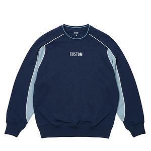 Baloncesto tubería 100% algodón Color bloque Unisex cuello redondo polar a prueba de viento ODM primavera sudadera - Product Image 1