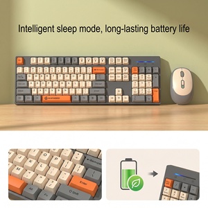 ชุดคีย์บอร์ดและเมาส์ไร้สาย 2.4G แบบ Ergonomic สำหรับใช้งานที่บ้าน สำนักงาน และคอมพิวเตอร์ - Product Image 2