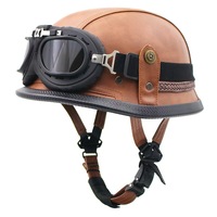 Casque de moto rétro Casque de moto Scooter Vintage Biker Moto Crash Casque de moto Casco