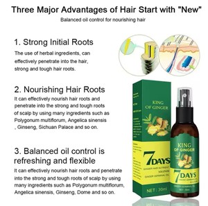 7 jours - Vaporisateur capillaire au gingembre, nourrit les racines des cheveux, traitement naturel à base de plantes pour les racines, 30 ml - Product Image 2