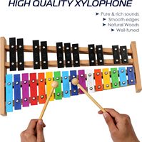 Wholesale 27 Note Full Size Glockenspiel Wooden Xylophone with Mallet Sticks