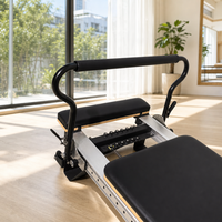Reformer Pilates Cadillac de qualité professionnelle avec tour réglable et barre de résistance à 5 ressorts pour studio de fitness, salle de sport à domicile, capacité max. 150 kg
