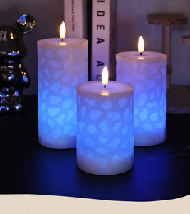 <span class=keywords><strong>Bougie</strong></span> LED électronique en forme de balle gaufrée, cube d'eau, télécommande <span class=keywords><strong>18</strong></span> touches, pour décoration romantique de mariage et d'anniversaire, vente en gros - Product Image 6