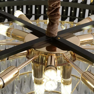 Lustre Moderno de Luxo em Cristal K9, Grande Luminária Pendente Nórdica de Metal para Quarto e Sala de Estar, Novo LED Regulável de Alta Qualidade - Product Image 5