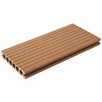 Plancher de terrasse en WPC massif résistant aux intempéries, lisse, composite, pour extérieur