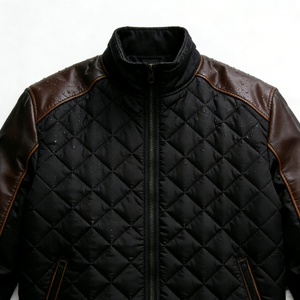 Giacca <span class=keywords><strong>Bomber</strong></span> Leggera in Pelle Trapuntata di Alta Qualità con Ricamo Personalizzato per Gentiluomini Urbani Moderni - Product Image 4