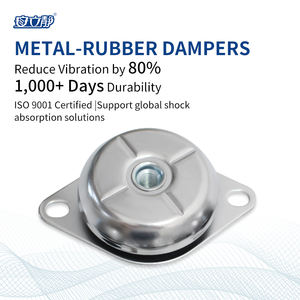 מכירת חיסול - רפידות בידוד רעידות בצורת פעמון מפלדה וגומי של Anlijing למדחסי אוויר מסדרת ALJ-33, בולם זעזועים למנועים, אחריות לשנה - Product Image 6