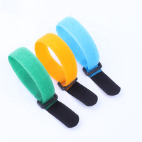 Wraps de fixation sangle fils réutilisables colorés cordons gestion auto-bloquant crochet et boucle bande avec boucle attache attaches de câble