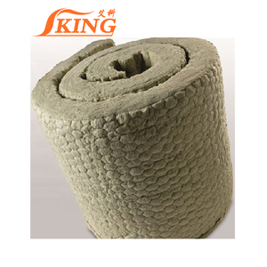 Rouleau de laine thermique industriel, 75mm, avec mailles en fil ss, isolation thermique - Product Image 3