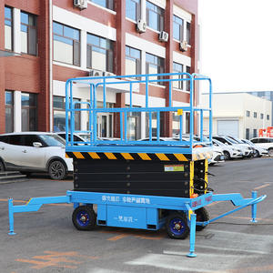 Struktur Rangka Baja 4-18m, <span class=keywords><strong>Lift</strong></span> Gunting Hidrolik Elektrik Mobile Non-Self-Propelled untuk Pekerjaan di Ketinggian - Product Image 3