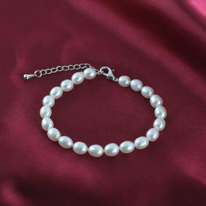 Bracelet en perles d'eau douce de haute qualité de 5 à 6 mm pour femmes, bracelet en perles de millet en forme de mètre avec couleurs mélangées - Product Image 3
