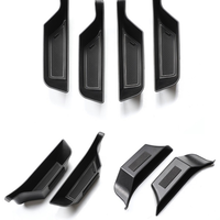 Haute qualité 4 pièces poignée de porte avant boîte de rangement porte intérieure côté ABS poches organisateur pour Volkswagen ID6.X /ID6.CROZZ