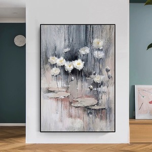 Quadri Decorativi di Lusso all'Ingrosso dall'Arabia Saudita, Cornici Astratte in Acrilico, Decorazioni per Soggiorno, Dipinti 3D con Fiori Incorniciati - Product Image 3