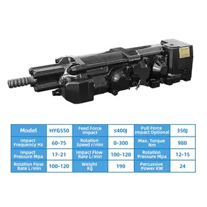 HYG550 Multifunktion ale hydraulische Gesteins bohrmaschine Gesteins bohr anlage Hydraulische Bohr hammer für den Abbau von Steinen