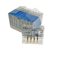 Nouvel Arrivage Original CE Dental NIC V-Blue Niti Engine Use Manual Reciprocating File 25mm Rouge 4 Pcs/Boîte