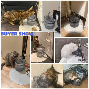 Con interfaz USB fuente de agua inteligente para mascotas fuente de agua para mascotas flor gato Filtro de fuente de agua - Product Image 5