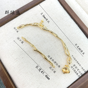Qunlvsheng S925 Sterling Silver Baroque Branch Connector For Pearl Necklace Bracelet DIY Jewelry Findings - Product Image 3