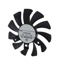Kipas DC Tanpa Bingkai OEM ODM 80x80x10mm 12V dengan Bantalan Bola, Kipas Aliran Aksial Tahan Lama untuk Kabinet Lampu Tanam