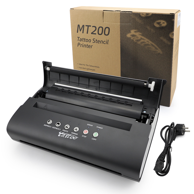 MT 200 Tattoo Stencil Printer Machine Transfer Thermal Copier for Tattoo Photo Copy Drawing Printing