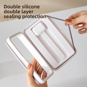 מיכלי אחסון אטומים מפלסטיק שקוף עם מכסה למטבח, למזווה, לסוכר, לקפה, לתה, עם לוגו מותאם אישית של ANYA - Product Image 5