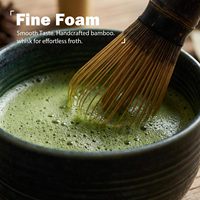 Coffret cadeau Matcha - Ensemble de fouets à Matcha 7 pièces avec fouet en bambou (Chasen), bol en céramique et accessoires pour la cérémonie du thé, ou pour un cadeau de pendaison de crémaillère