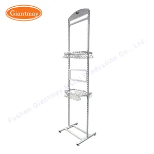 Custom Multi Story Floor Standing Exhibition Stand Metal Wire Display Stand For Retail Store