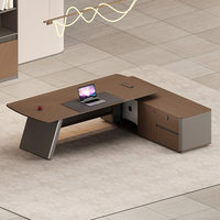 Ensemble bureau et chaise de direction, bureau de direction moderne et simple, bureau de direction haut de gamme, bureau de direction exécutif